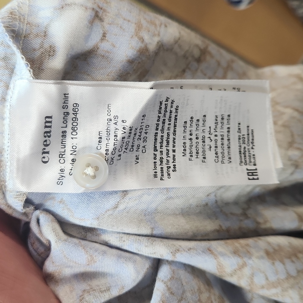 CREAM purple shirt dress - Picture 14 of 14